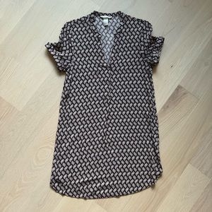 H&M Burgundy Palm Dress